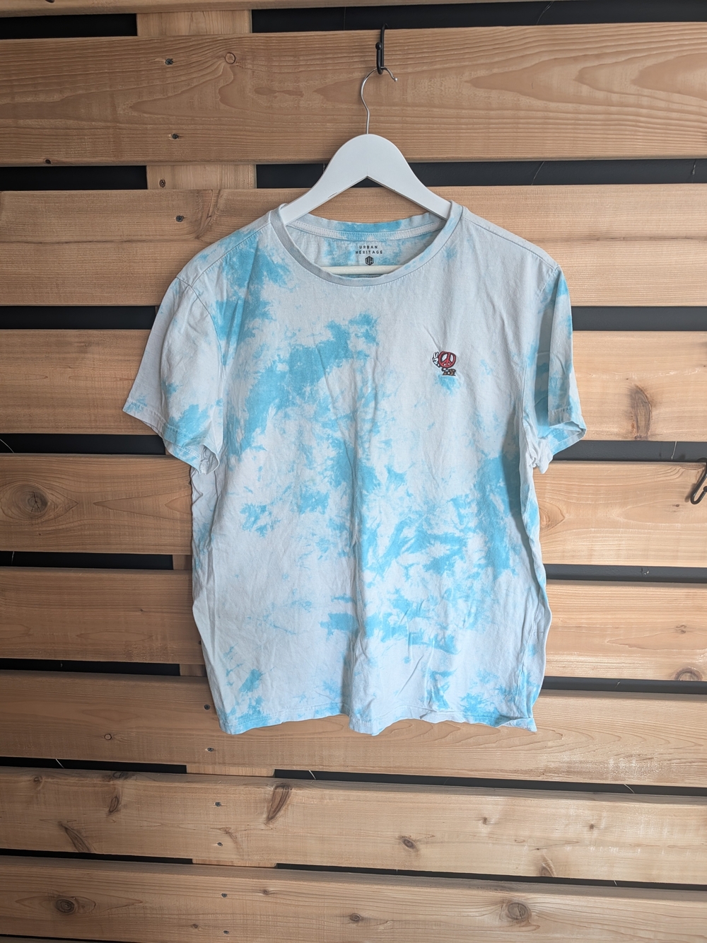 Urban Heritage Light Blue Tie-Dye Short Sleeve Tee
